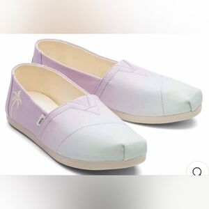 Toms Womens Alpargata Lilac Ombre Canvas, size 6, brand new